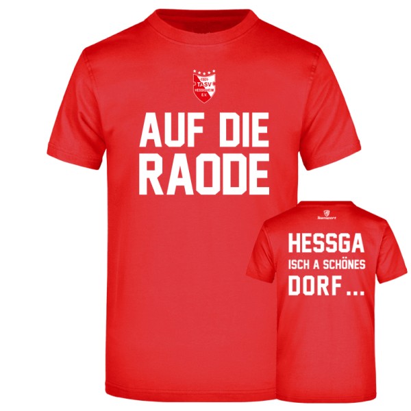 TASV Shirt 4 - Pokal / rot / Hessga isch a schönes Dorf...